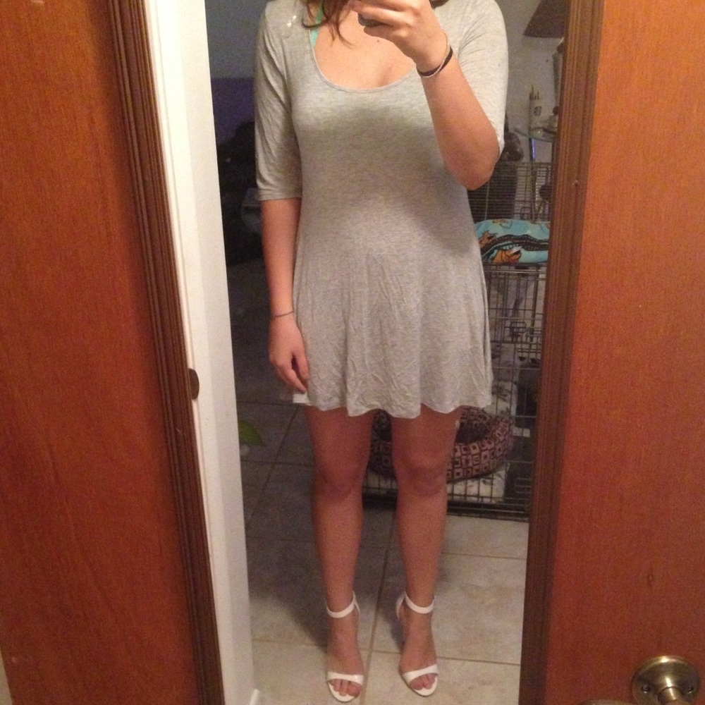 Grey T-shirt dress